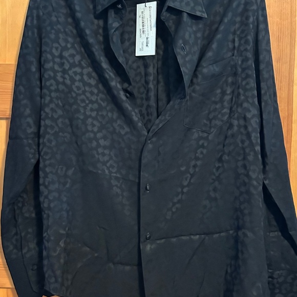 Ernest w baker black men’s cheetah shirt XL - Picture 3 of 4